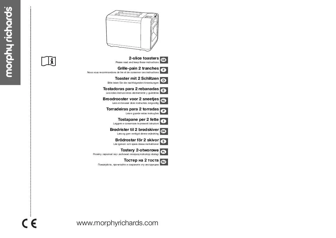Mode d'emploi MORPHY RICHARDS 2-SLICE TOASTERS