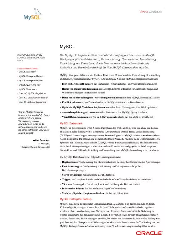 Mode d'emploi MYSQL MYSQL