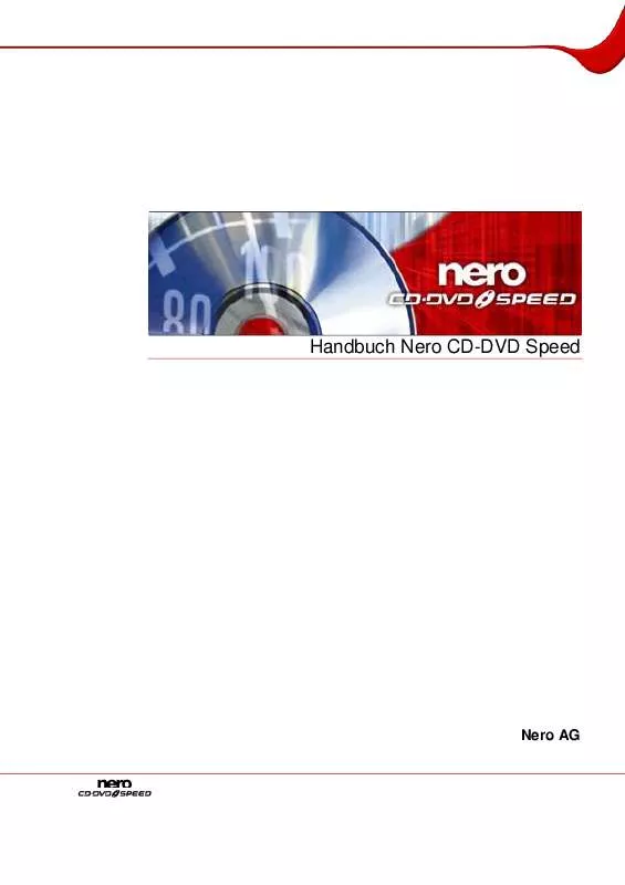 Mode d'emploi NERO CD-DVD SPEED