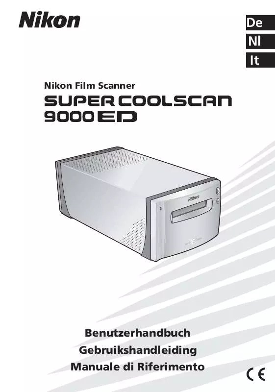 Mode d'emploi NIKON SUPER COOLSCAN LS-9000 ED