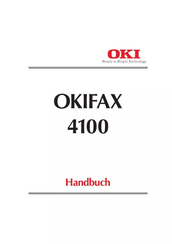 Mode d'emploi OKI OKIFAX 4100