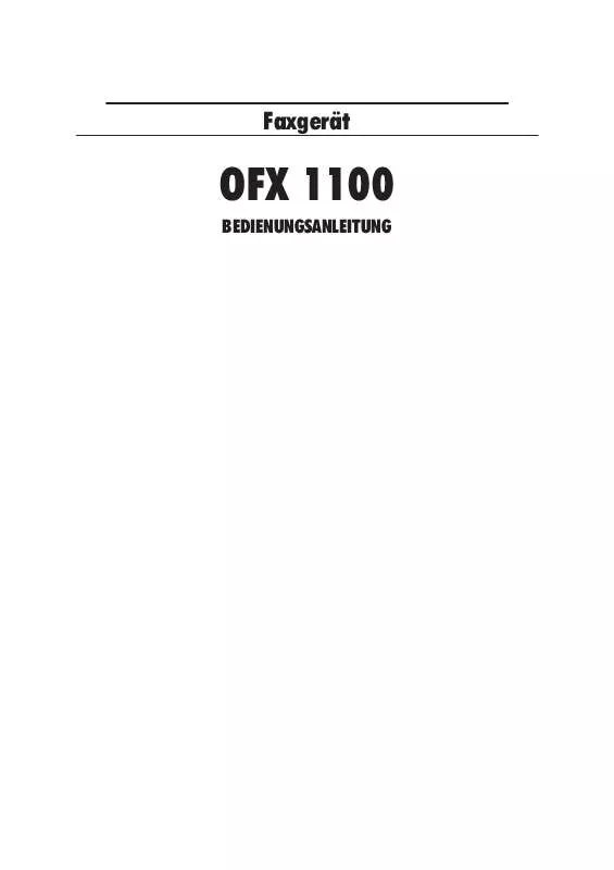 Mode d'emploi OLIVETTI OFX 1100