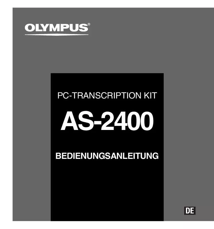 Mode d'emploi OLYMPUS AS-2400