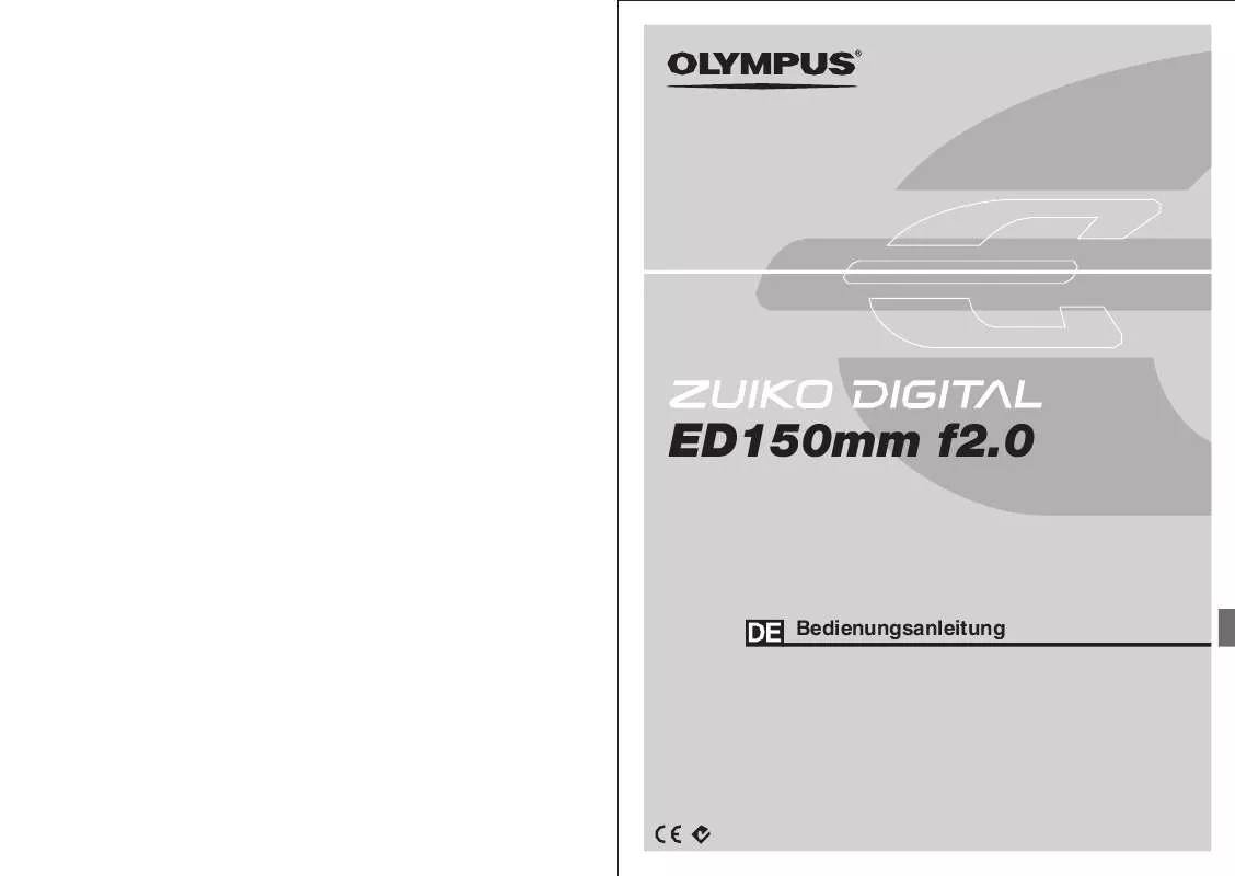 Mode d'emploi OLYMPUS ZUIKO DIGITAL ED 150MM F2.0
