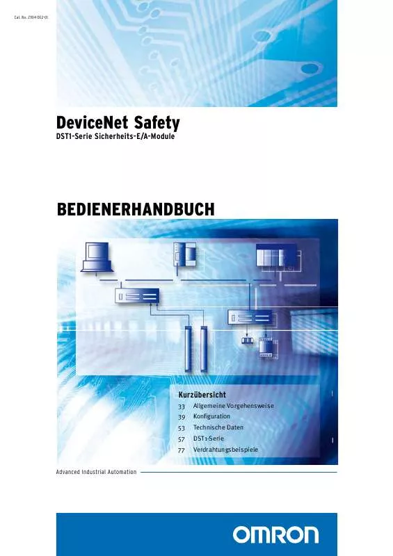 Mode d'emploi OMRON DEVICENET SAFETY