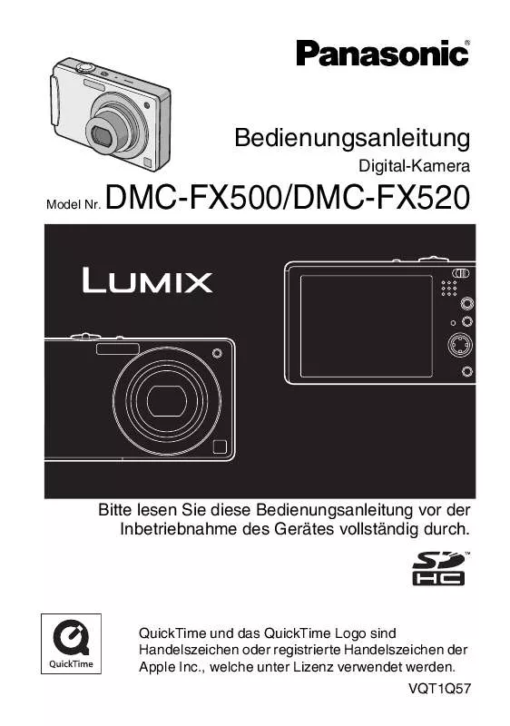 Mode d'emploi PANASONIC LUMIX DMC-FX520