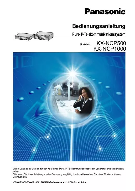 Mode d'emploi PANASONIC KX-NCP1000NE