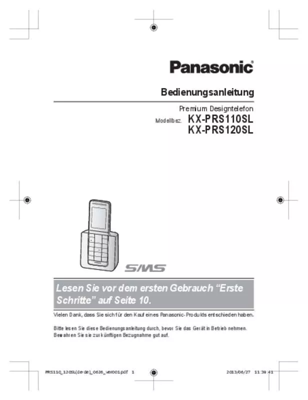 Mode d'emploi PANASONIC KX-PRS120SL