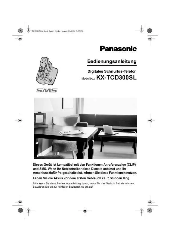 Mode d'emploi PANASONIC KX-TCD300SL