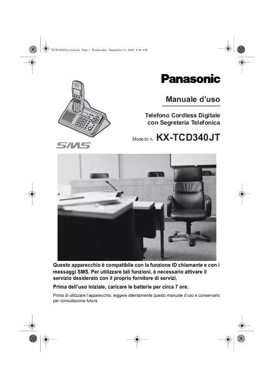 Mode d'emploi PANASONIC KXTCD340JT