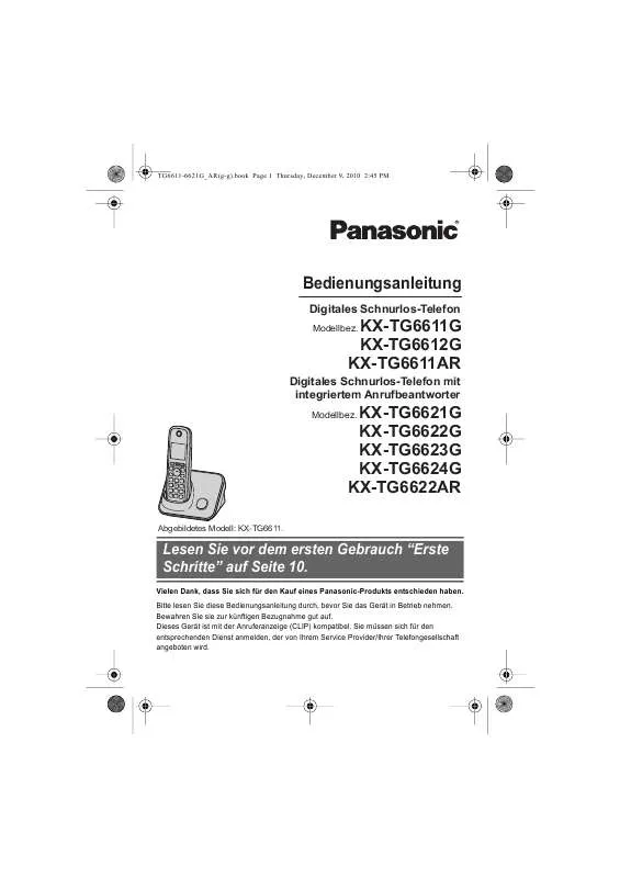 Mode d'emploi PANASONIC KX-TG6611G