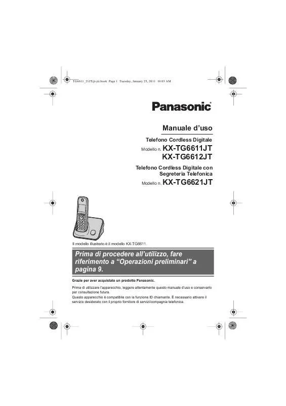 Mode d'emploi PANASONIC KXTG6622JT