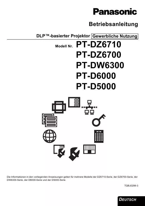 Mode d'emploi PANASONIC PT-DZ6700