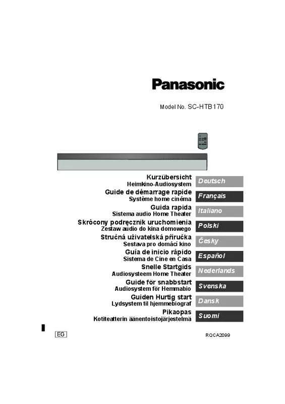 Mode d'emploi PANASONIC SC-HTB170