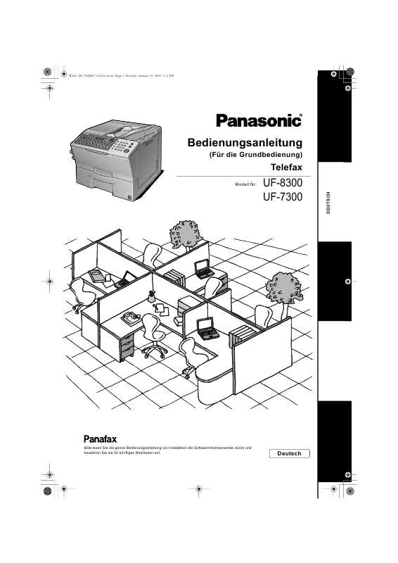 Mode d'emploi PANASONIC UF-8300