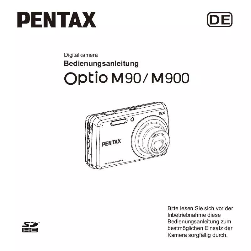 Mode d'emploi PENTAX OPTIO M900