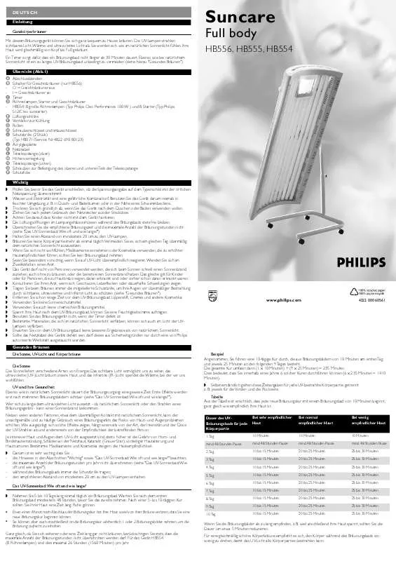 Mode d'emploi PHILIPS HB555