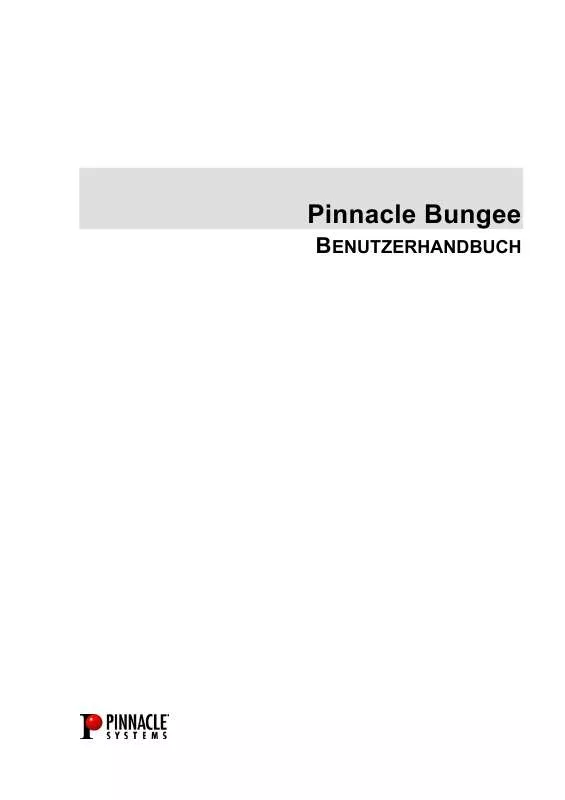 Mode d'emploi PINNACLE SYSTEMS BUNGEE