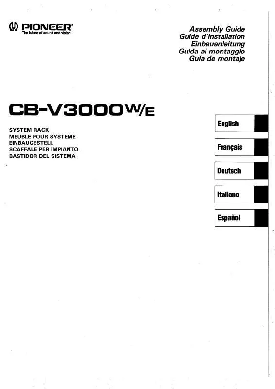Mode d'emploi PIONEER CB-V3000