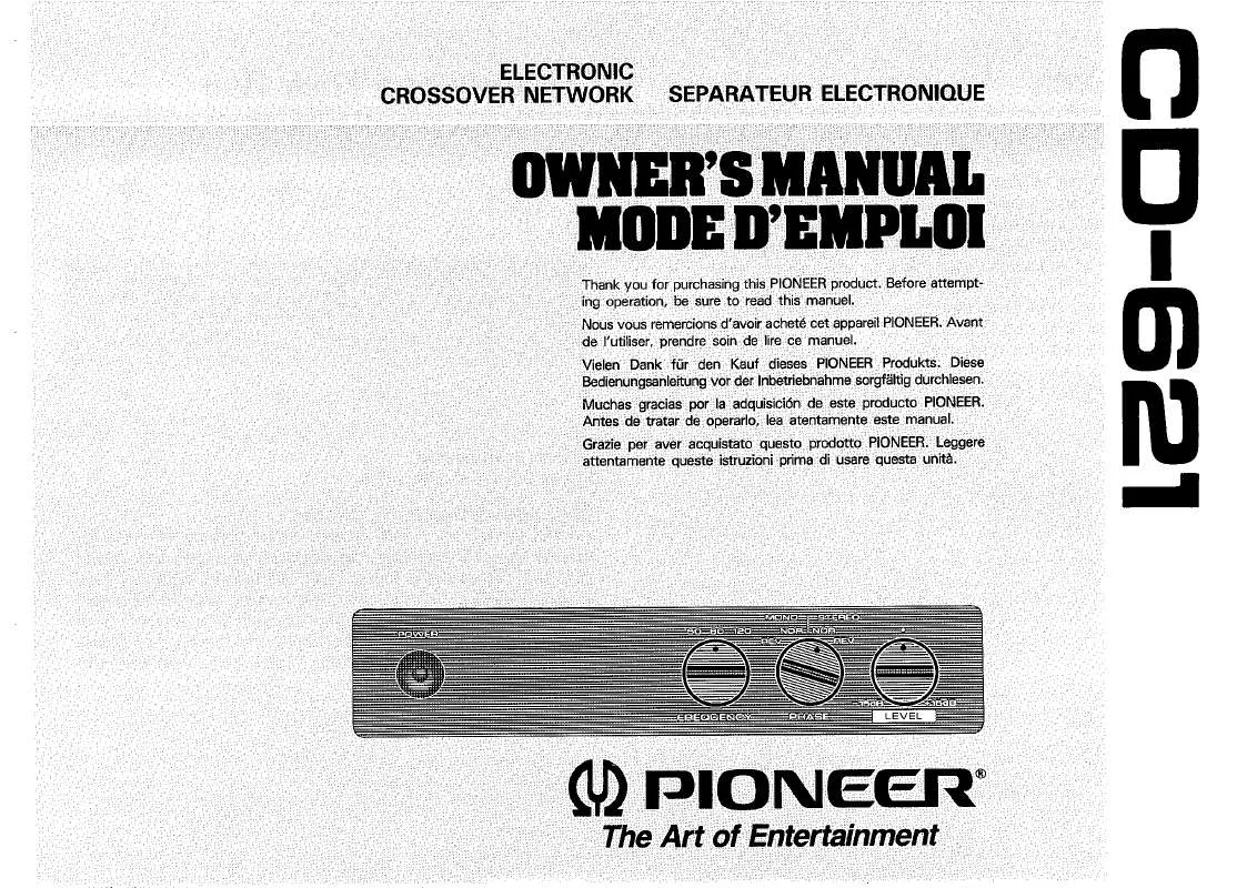 Mode d'emploi PIONEER CD-621