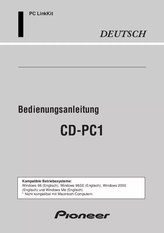 Mode d'emploi PIONEER CD-PC1