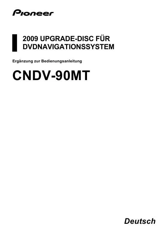 Mode d'emploi PIONEER CNDV-90MT