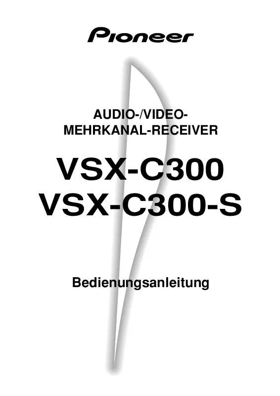 Mode d'emploi PIONEER VSX-C300(-S)
