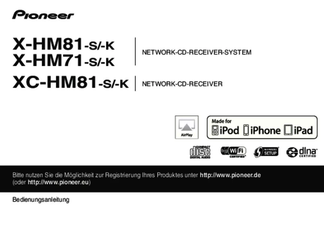 Mode d'emploi PIONEER X-HM81-K