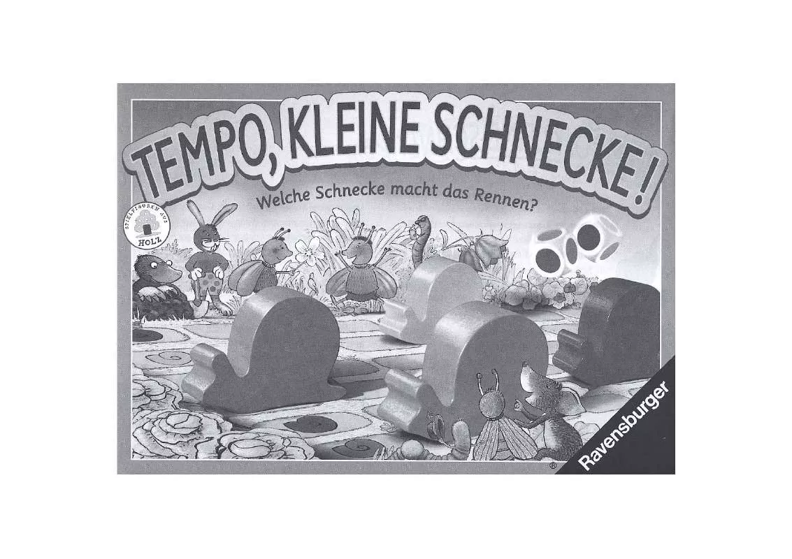Mode d'emploi RAVENSBURGER TEMPO KLEINE SCHNECKE