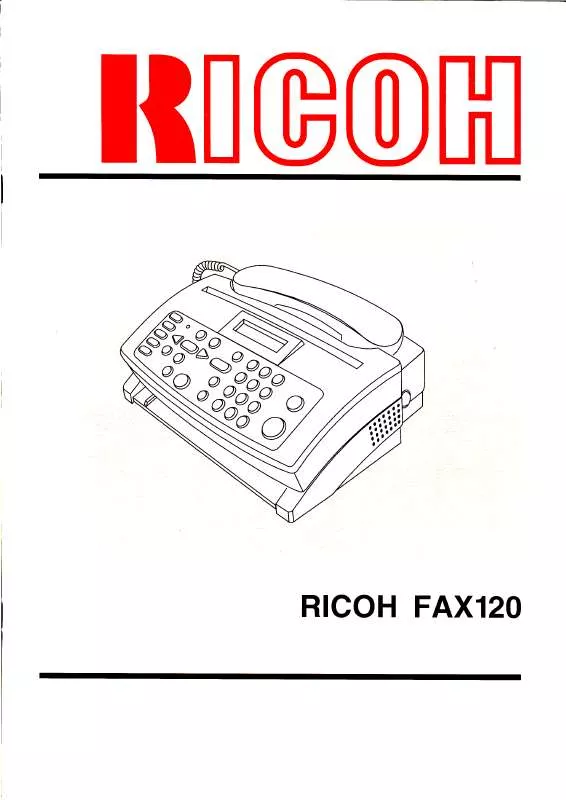 Mode d'emploi RICOH FAX 120