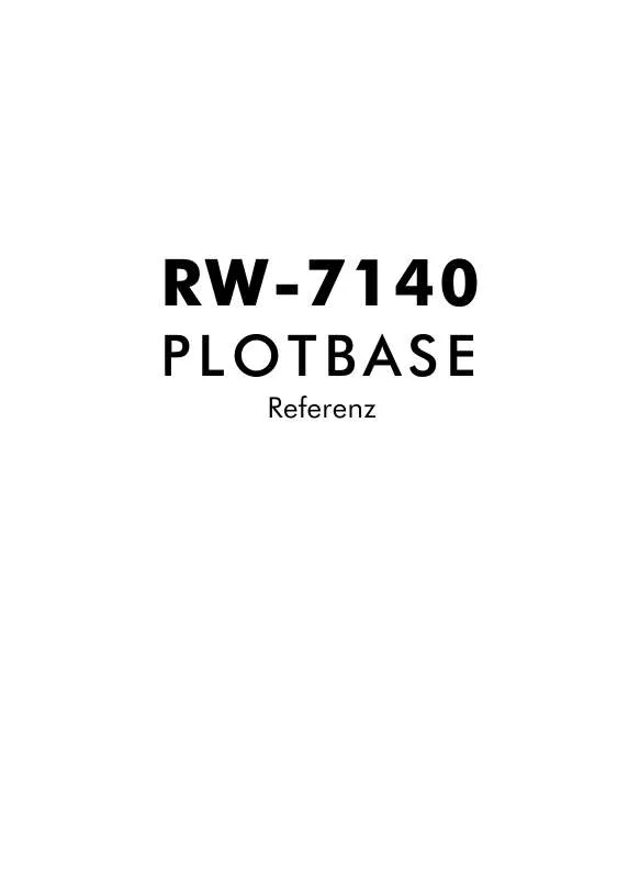 Mode d'emploi RICOH RW 7140 PLOTBASE