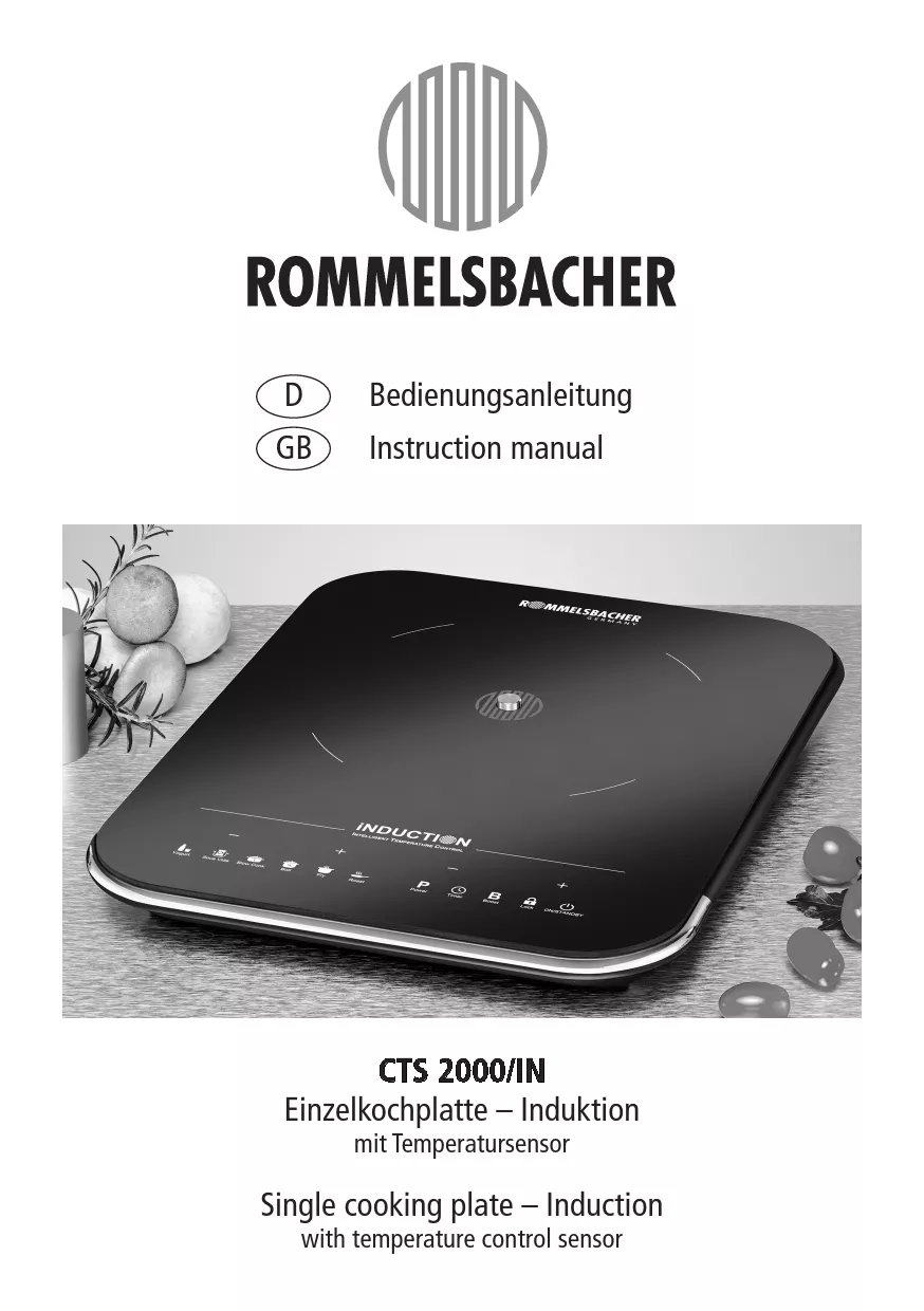 Mode d'emploi ROMMELSBACHER CTS 2000/IN