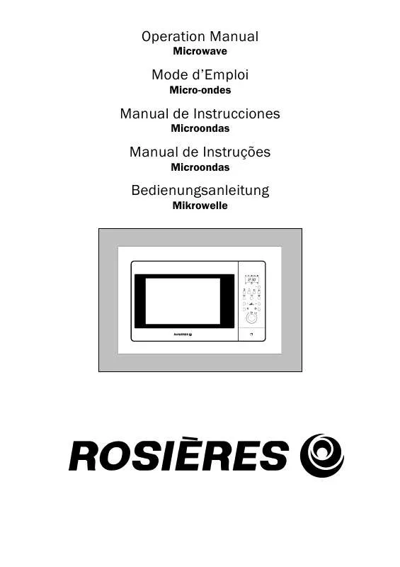 Mode d'emploi ROSIERES RSK 205 RB