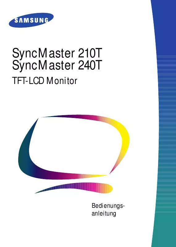 Mode d'emploi SAMSUNG SYNCMASTER 210T