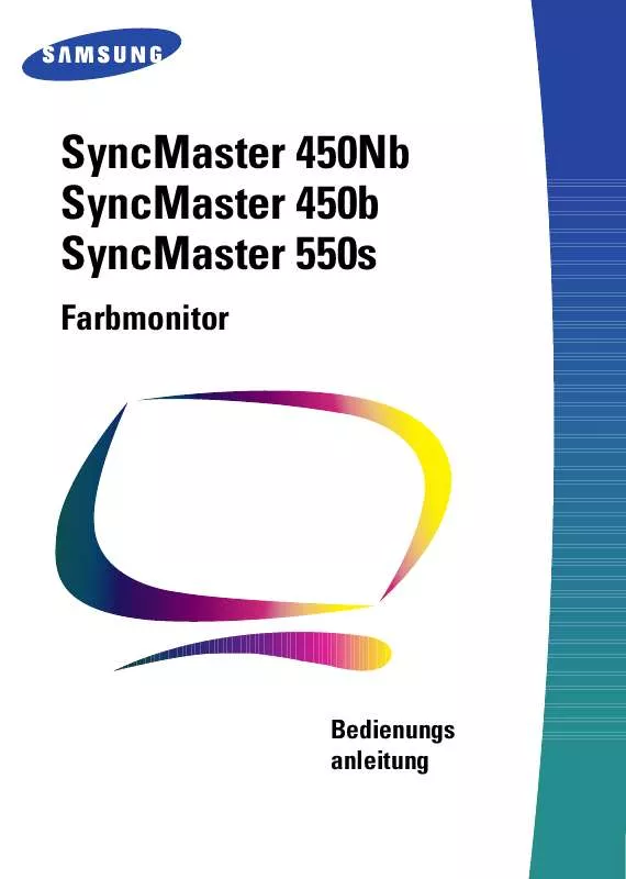 Mode d'emploi SAMSUNG SYNCMASTER 550S