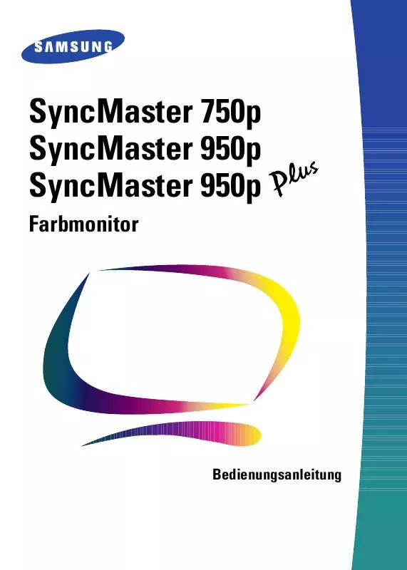 Mode d'emploi SAMSUNG SYNCMASTER 750P