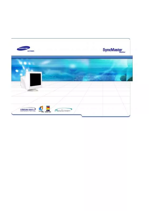 Mode d'emploi SAMSUNG SYNCMASTER 757NF