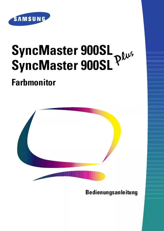 Mode d'emploi SAMSUNG SYNCMASTER 900SL