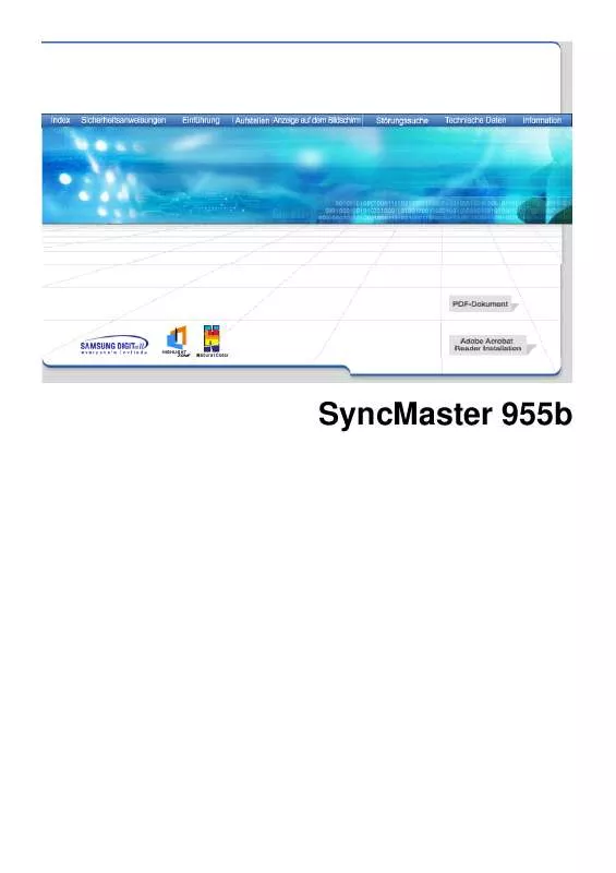 Mode d'emploi SAMSUNG SYNCMASTER 955B