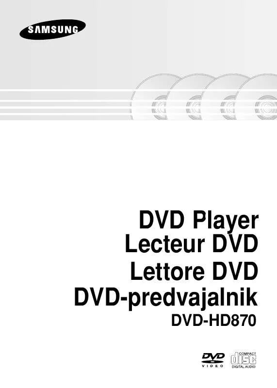 Mode d'emploi SAMSUNG DVD-HD870AUS