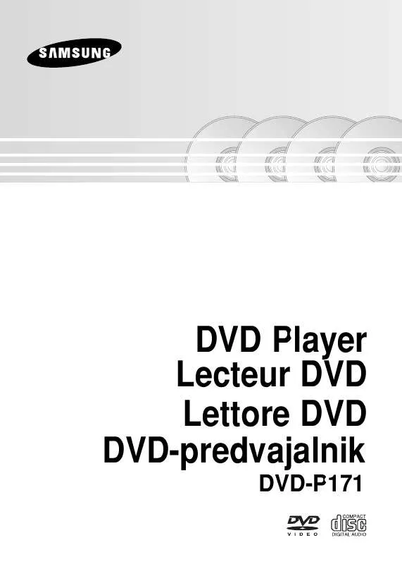 Mode d'emploi SAMSUNG DVD-P171