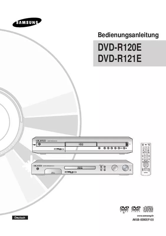 Mode d'emploi SAMSUNG DVD-R120