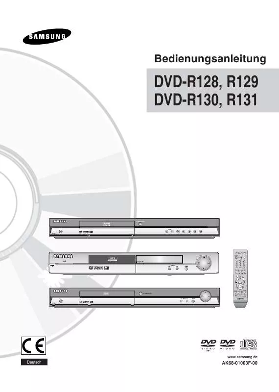 Mode d'emploi SAMSUNG DVD-R128