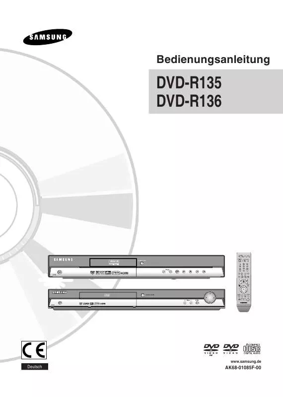 Mode d'emploi SAMSUNG DVD-R135
