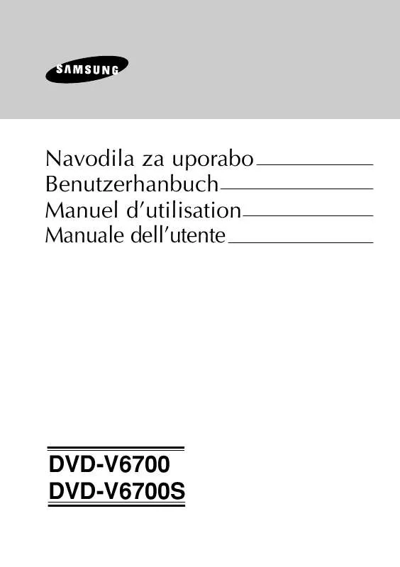 Mode d'emploi SAMSUNG DVD-V6700-AUS