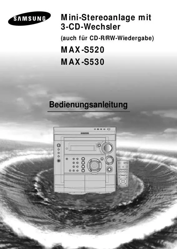 Mode d'emploi SAMSUNG MAX-S530