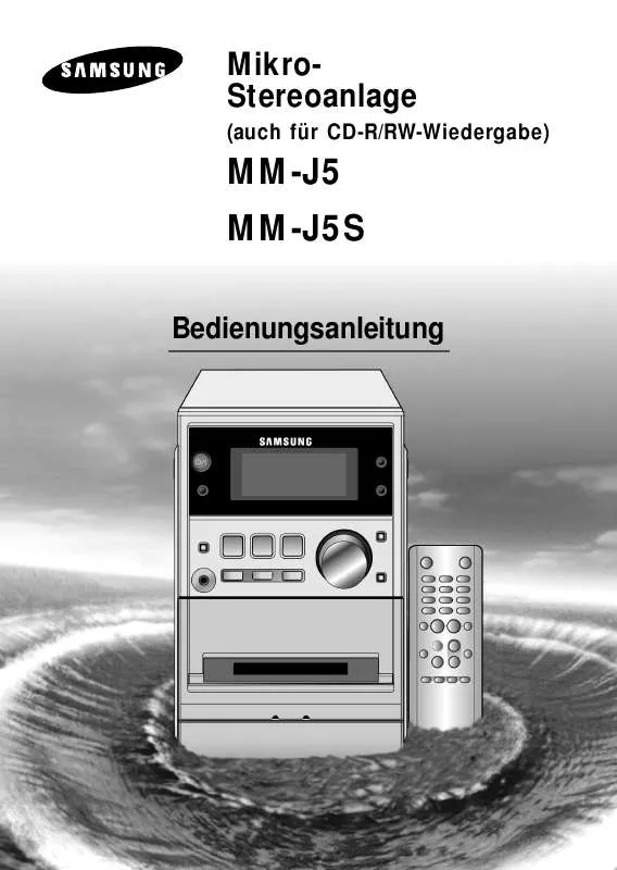 Mode d'emploi SAMSUNG MM-J5
