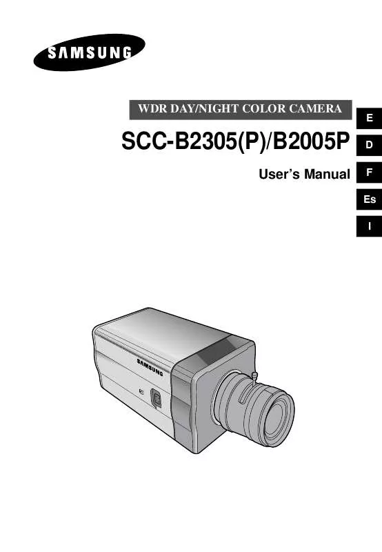 Mode d'emploi SAMSUNG SCC-B2005P
