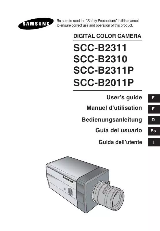 Mode d'emploi SAMSUNG SCC-B2011P
