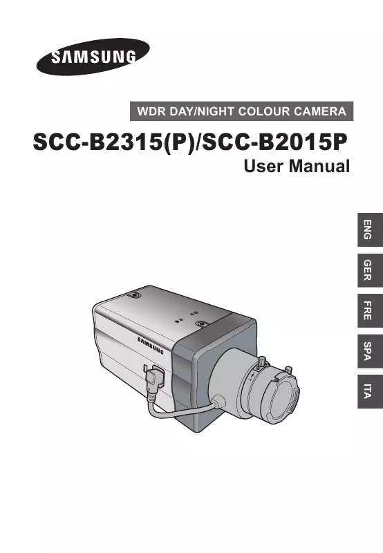 Mode d'emploi SAMSUNG SCC-B2315P